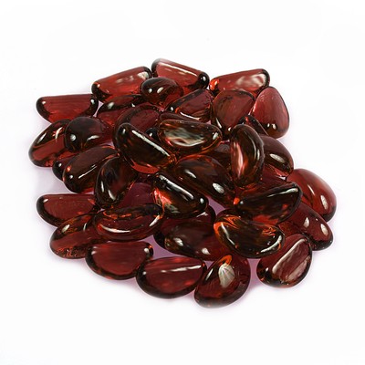 Reflective Tempered High Luster Fire Glass Gravel Rocks Pebbles