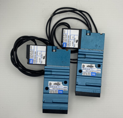 MAC Solenoid Valve #411A-A0A-DM-DDCA-0BA 12VDC Coil #DMB-DDCA-OBA (Lot of 2)
