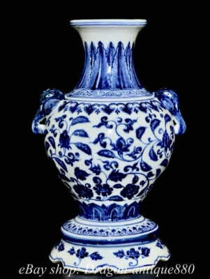  Blue Elephant 花瓶　美品 12