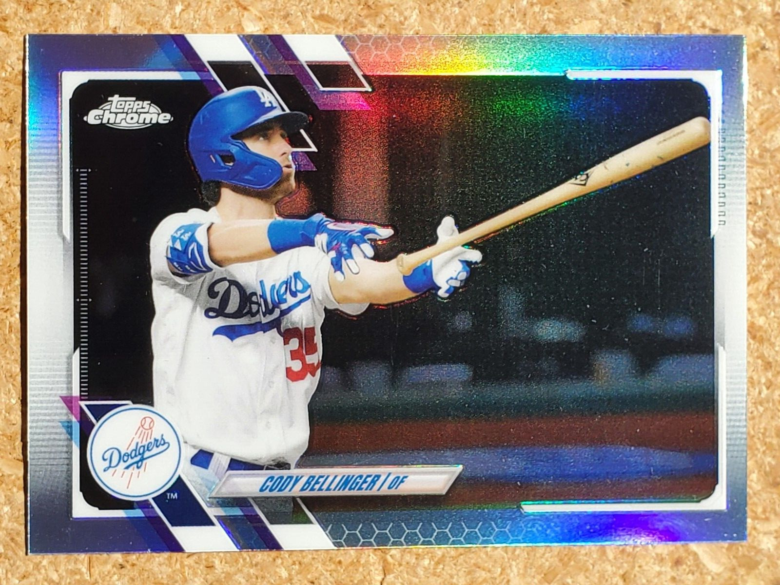 Cody Bellinger 2021 Topps Chrome SP Refractor Photo Image Variation #200 Dodgers