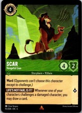 Disneys Lorcana Scar - Vengeful Lion Shimmering Skies Free Shipping