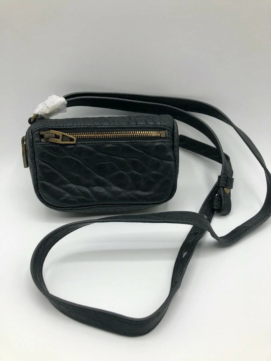 Alexander Want Small Leather Wallet with long strap belt NWT