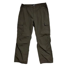 LAPG Men’s Tactical Pants Cargo Brown Ripstop Duty Combat Hiking Size 36x29