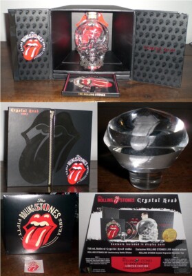 Rolling Stones Crystal Head Vodka EMPTY Bottle 50th Anniversary Edition w/CD!