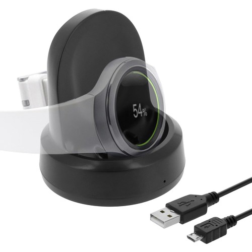 Dock di ricarica per Samsung Galaxy Watch 42 / 46 mm sistema magnetico - nero