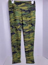 Green Womens Camouflage Comfy Leggings One Size XL,2X,3X RUNS SMALL