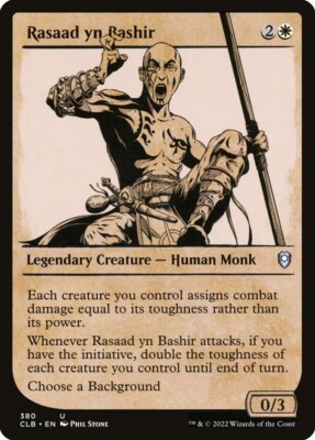 Rasaad yn Bashir 380 Showcase Uncommon FOIL Baldur's Gate MTG Near Mint