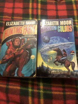 2 X Elizabeth Moon Novels  Hunting Party/Winning Colours Both Firsts 93/95 Good