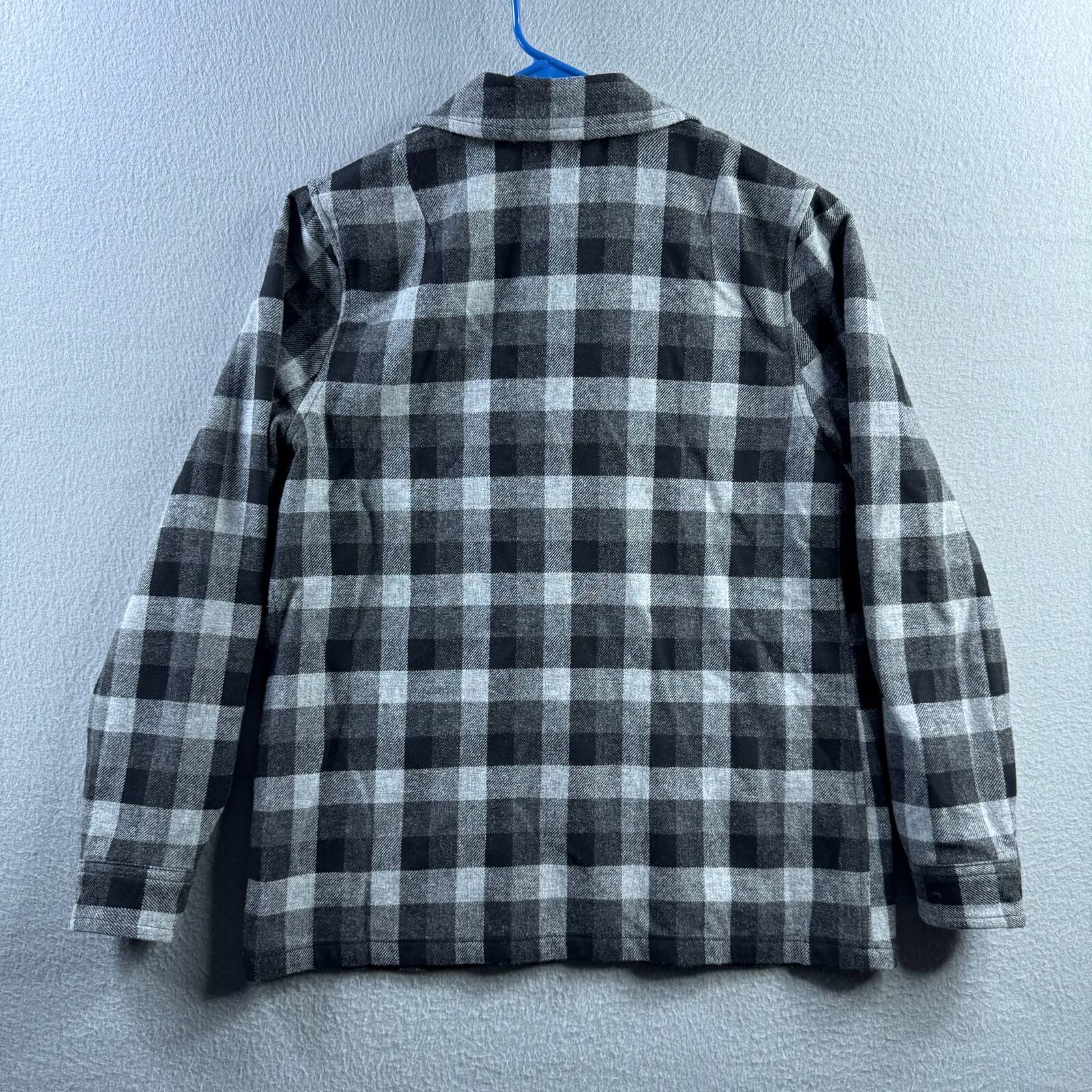 Pendleton Jacket Womens Large Black Gray Plaid 10… - image 9