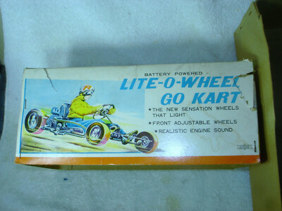T.N. LITE-O-WHEEL GO KART ビンテージ玩具 Vintage Japan Tin 1960's Battery Op. 