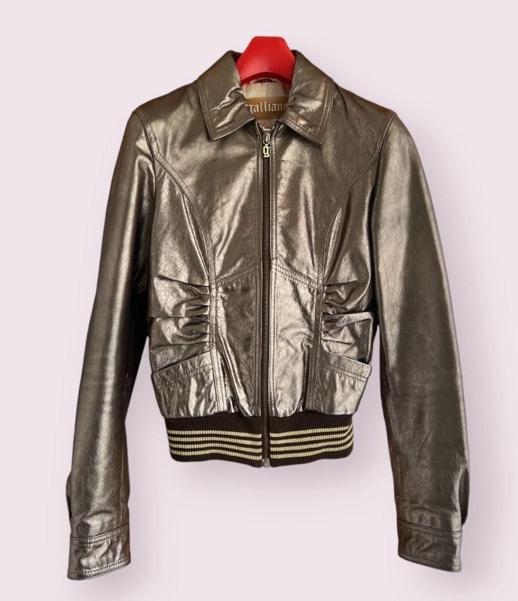John galliano leather best sale jacket
