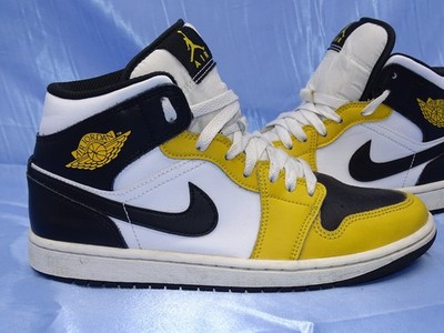 NIKE AIR JORDAN 1 MID YELLOW SNEAKER GR 41 SCHUHE BASKETBALL FLIGHT 23 J´s  /A1