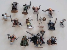 Dungeons  Dragons RPG painted Miniatures Lot of 14 -Necromancer, Dwarves  More