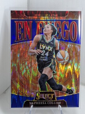 2025 Panini Select Napheesa Collier EN Fuego BLUE FLASH PRIZM #9 /99