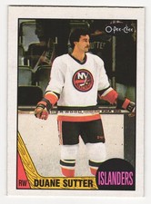 1987-88 O-Pee-Chee Duane Sutter #43 Islanders