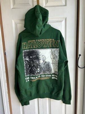 NWT Primitive x Halloween Forest Green Stay Alive Hoodie Michael Myers Size M