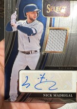 2022 Panini Select - Signature Materials Nick Madrigal #SM-NM 58/199 (AU, MEM)