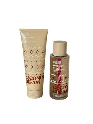 Victoria's Secret PINK Coconut Cream (Caramel) Fragrance Mist & Body Lotion Set