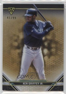 2021 Topps Triple Threads Gold 41/99 Ken Griffey Jr #82 HOF 04br