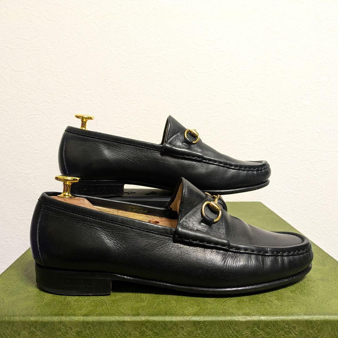 GUCCI Women's Loafers Horsebit Leather Black EU37/US7 120221c thumbnail 24