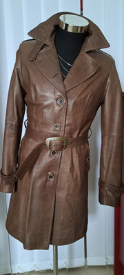 Nicola Italy,  expensive Damen Trenchcoat 36 - 40, Nappaleder in Braunton, neuw.