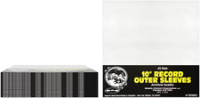  500 10SB02 10  Vinyl Record Outer Sleeves   2mil Thick - Archival Clear BOPP