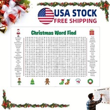Jumbo Christmas Word Search Poster   Giant Wall Game, Poster-Size Word Search