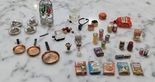48-Piece Vintage Kitchen Food Items  Accessories Lot 1:12 Miniature Dollhouse