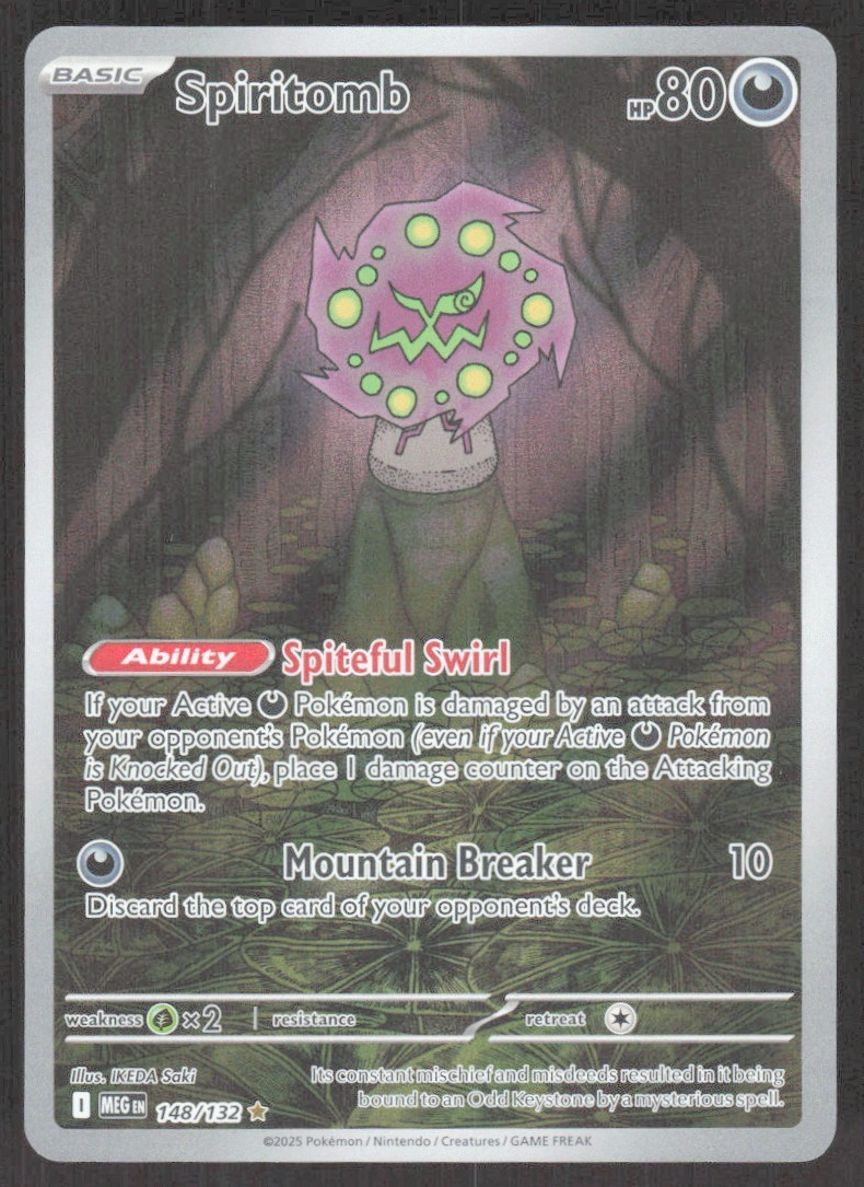 2025 Mega Evolution Series - Mega Evolution Spiritomb Illustration Rare #148