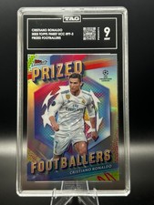 2023-24 Topps Finest Prized Footballers - Cristiano Ronaldo TAG 9