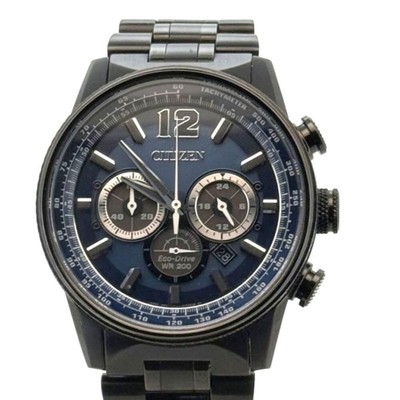 Wr200 Citizen Watch Citizen Eco Drive WR200 Black PVD With Blue