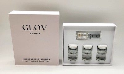 Glov Beauty Microneedle Infusion Anti Aging Solution Set 3 Serum 1 Bottle SEALED