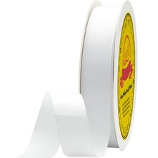 White Grosgrain Ribbon 1 inch X 50 Yards White Ribbon for Gift Package Wrappi...