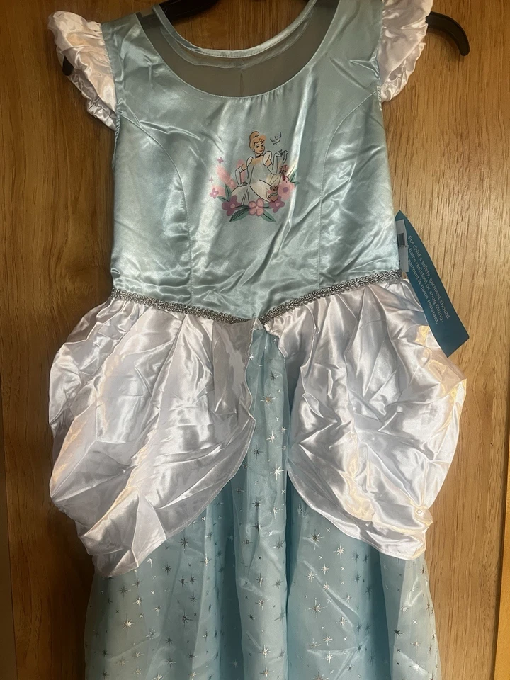 NUEVO Camisón Disfraz CENICIENTA Disney Store Deluxe Talla 11/12 Nuevo con Etiquetas Foto 3 de 4
