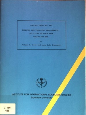 Expected and Predicted Realignments: The FF/DM Exchange Rate During the EMS Semi