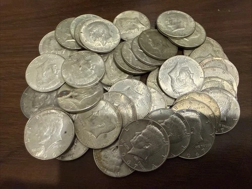 Mixed Lot 40% Silver Kennedy Half Dollar Roll of 20 - FREE SHIPPING