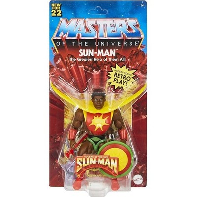 Figur Sun-Man Masters Of The Universe Origins MATTEL 14cm Original Neue