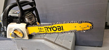 Ryobi Petrol Chainsaw 40cm/16in Bar, Chain Brake, Carry Case & Cover