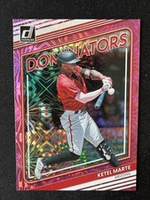 2022 Panini Donruss Ketel Marte Dominators Pink Fireworks Diamondbacks #D-12