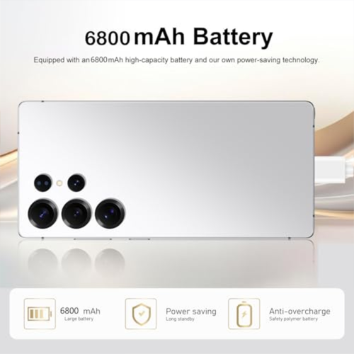 C25 Ultra Unlocked Phone,5G Smartphone 8GB 256GB 7.3-inch Android 14 Cell Phone  - Picture 5 of 10