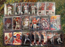 Mike Trout Baseball Card Lot 20 Cards Inserts Chrome Topps, Bowman, Donruss