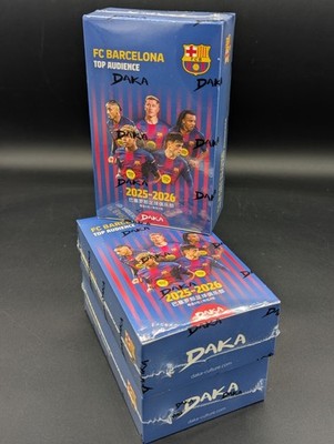 Us Seller 2025-26 DAKA Barcelona Team Box TOP AUDIENCE Soccer Sealed Messi Auto?