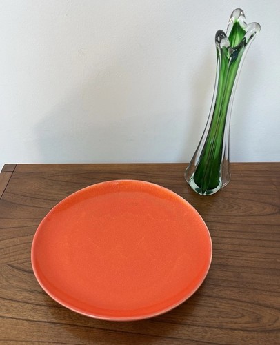 Front of the House Round Kiln Blood Orange 11”Plate (1) DOS029ORP22 GUC