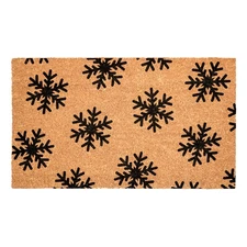 Calloway Mills Colorful Snowflake Doormat Black 24" x 36" 0.60" Free Shipping