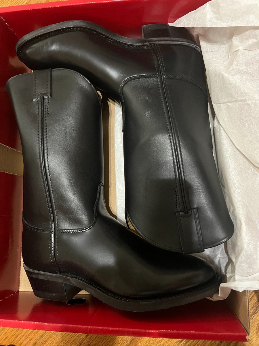 New*** Justin Western Boots Tobias Men Size 10D Black Style  display picture 1
