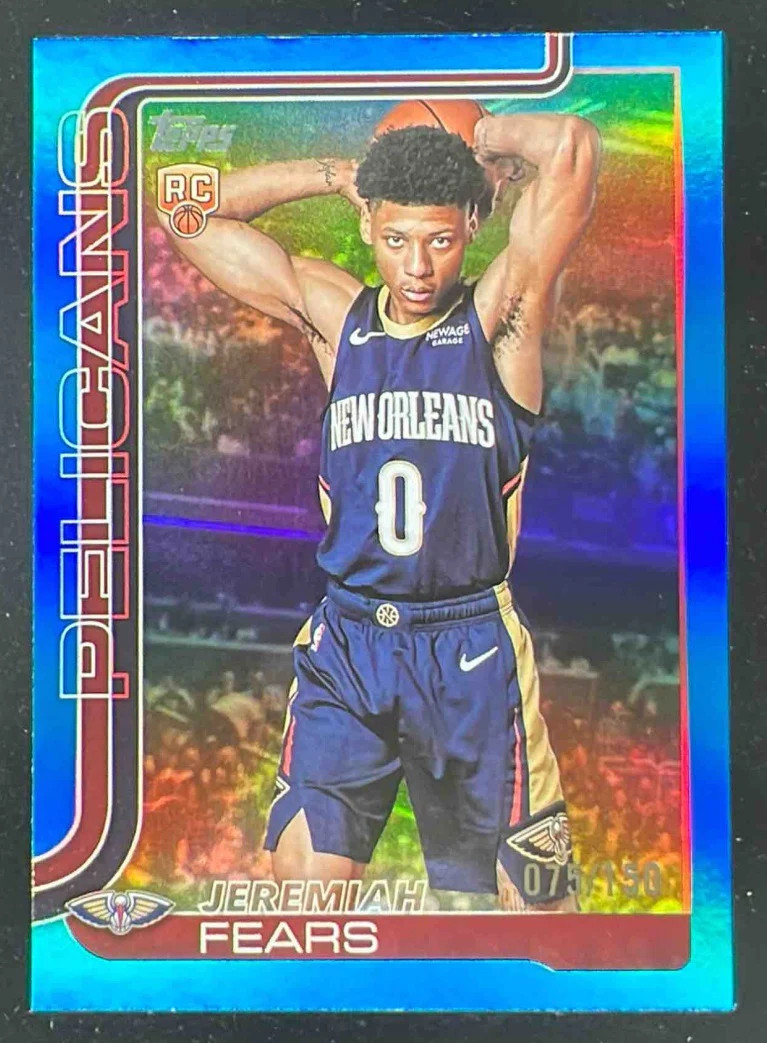 2025-26 Topps Blue Holo Foil #207 Jeremiah Fears RC /150