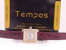 CARTIER PARIS TROCADERO LADY LUNETTA FACTORY DIAMONDS 18KT ORO WA900132 OROLOGIO