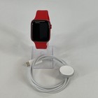 Apple Watch (seria 6) 40mm czerwone aluminium (GPS) z czerwonym paskiem sportowym - bardzo dobry