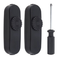 Inline Rotary Dimmer Switch for Lamp Cord, Dimmable LED, Incandescent, Halogen