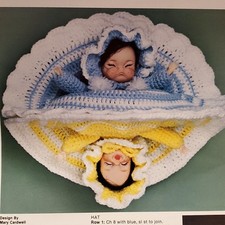 Reversible Crocheted Doll crochet pattern Harold Mangelsen 1981 Instructions